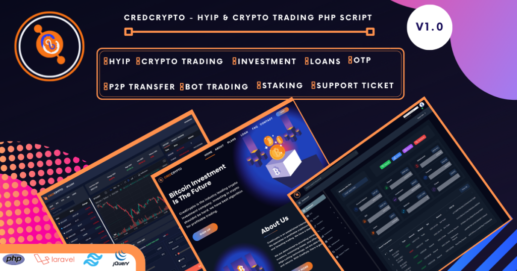 CredCrypto v3.1  HYIP Investment and Trading Script