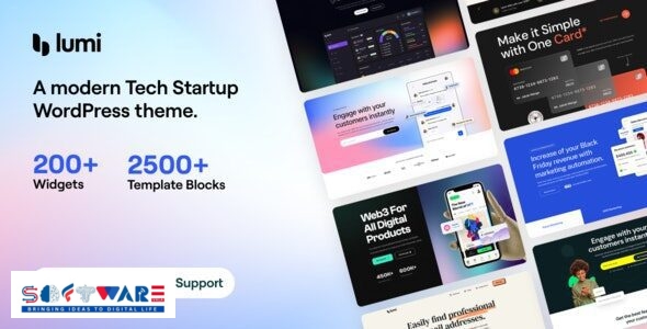 Lumi 2.0.10 – Tech Startup WordPress Theme