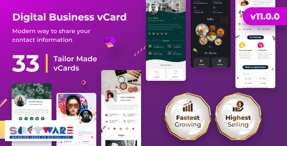 vCard SaaS - Business Card Builder SaaS - Laravel VCard Saas - NFC Card